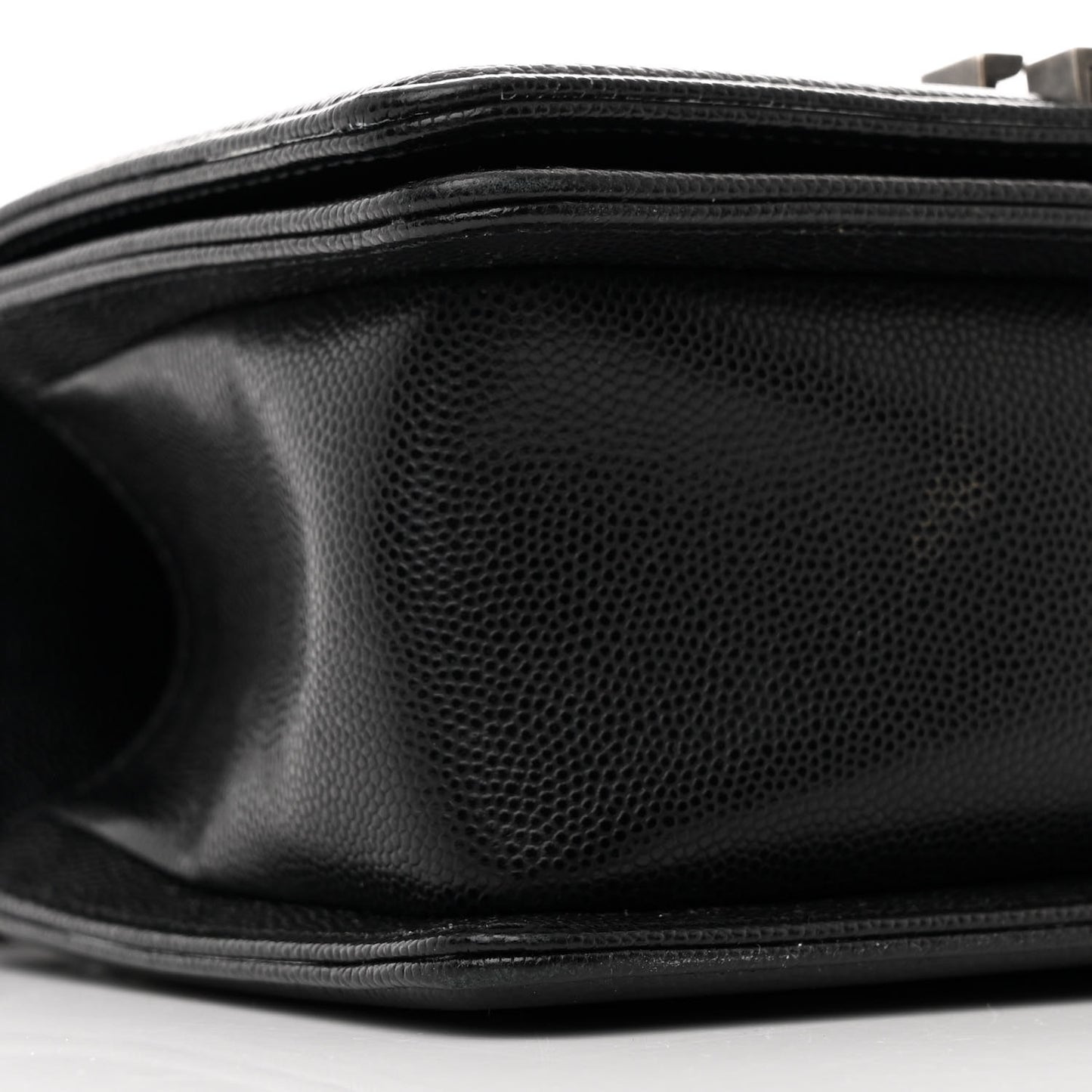 Caviar Quilted Small Boy Flap Black