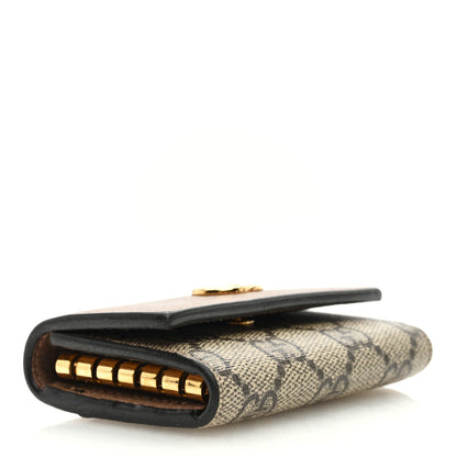 Gucci Dollar Calfskin GG Supreme Monogram GG Marmont 6 Key Holder Case Porcelain Rose Beige Ebony 4 of 8