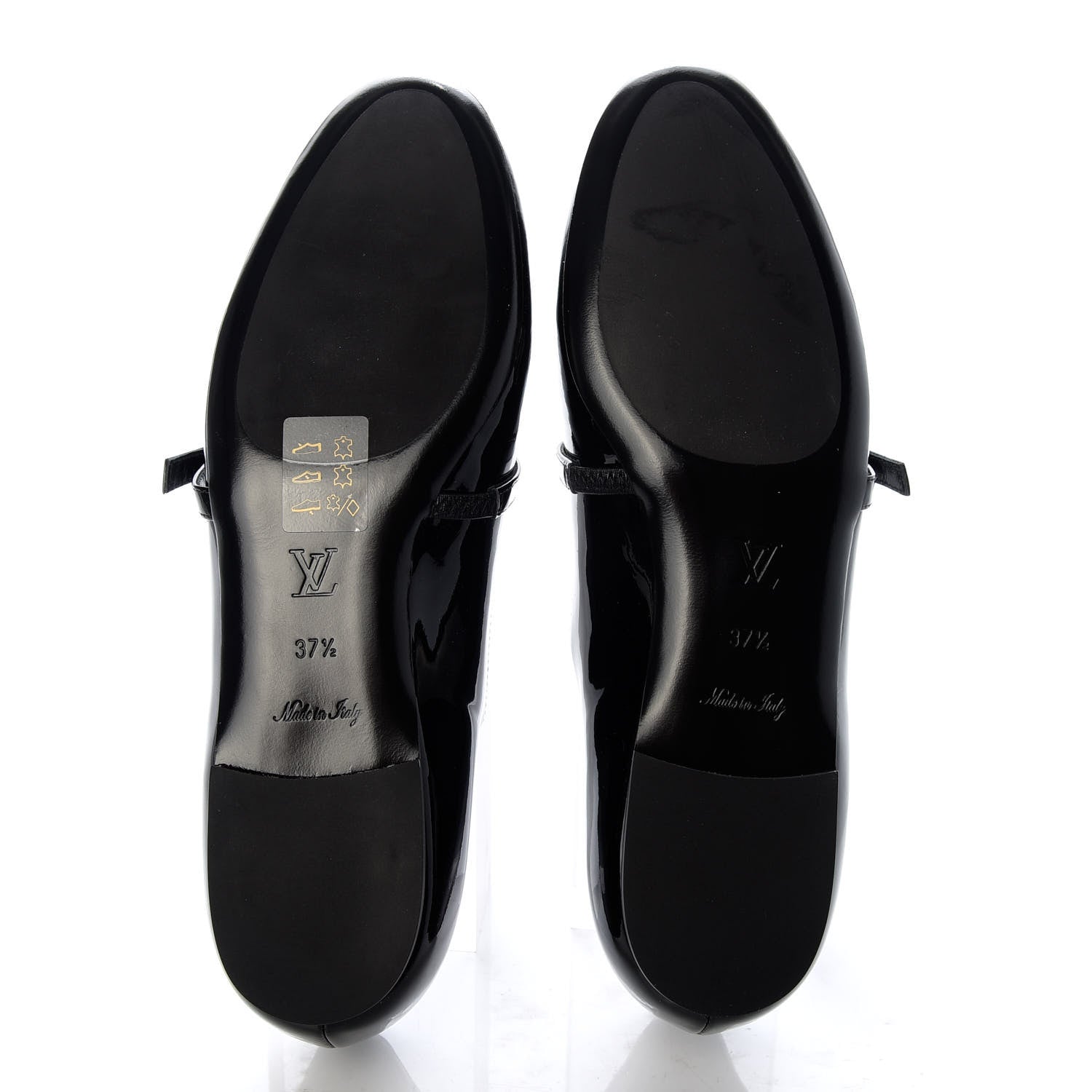 Louis Vuitton Patent Uniformes Ballet Flats 37.5 Black 5 of 10