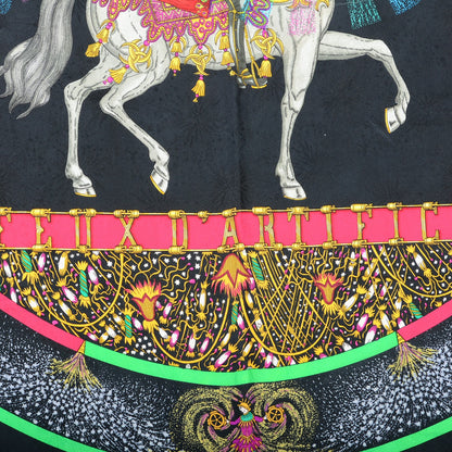 Hermes Jacquard Silk Feux d'Artifice Scarf 90 3 of 5