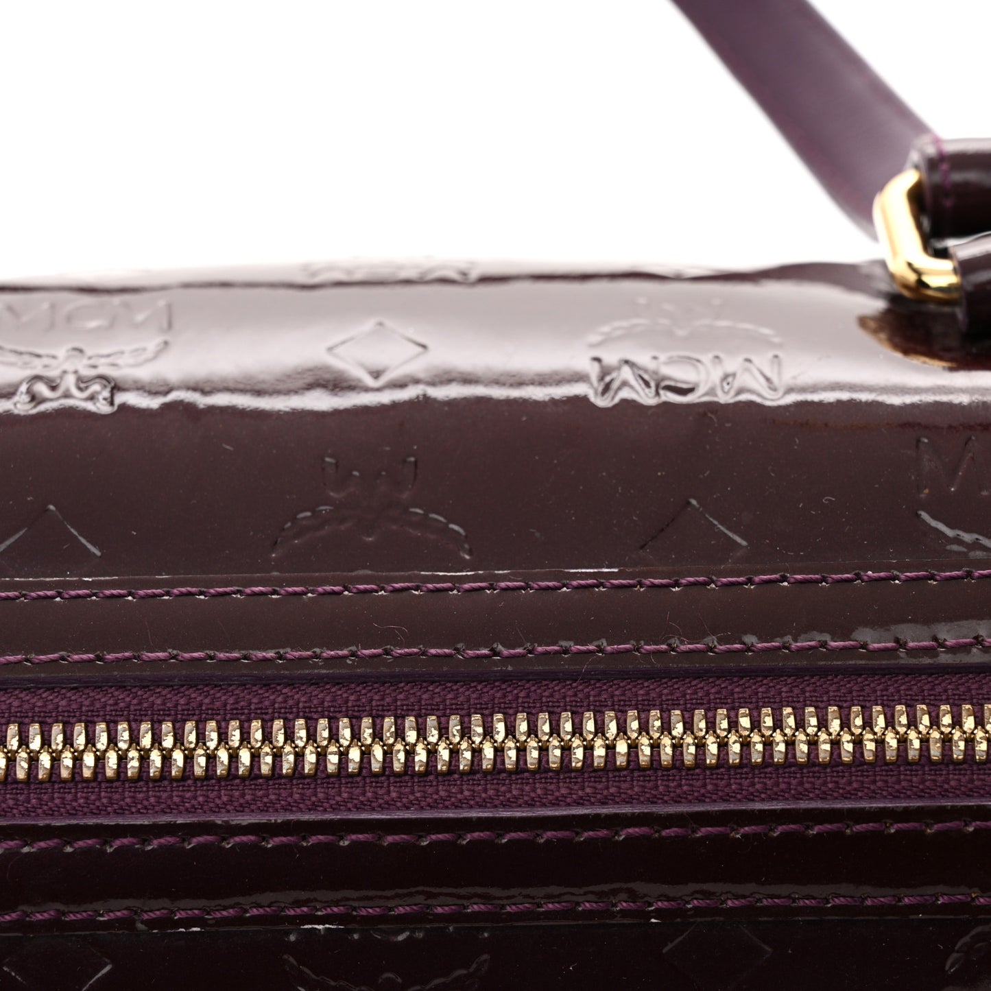 Patent Monogram Essential Barrel Bag Bordeaux