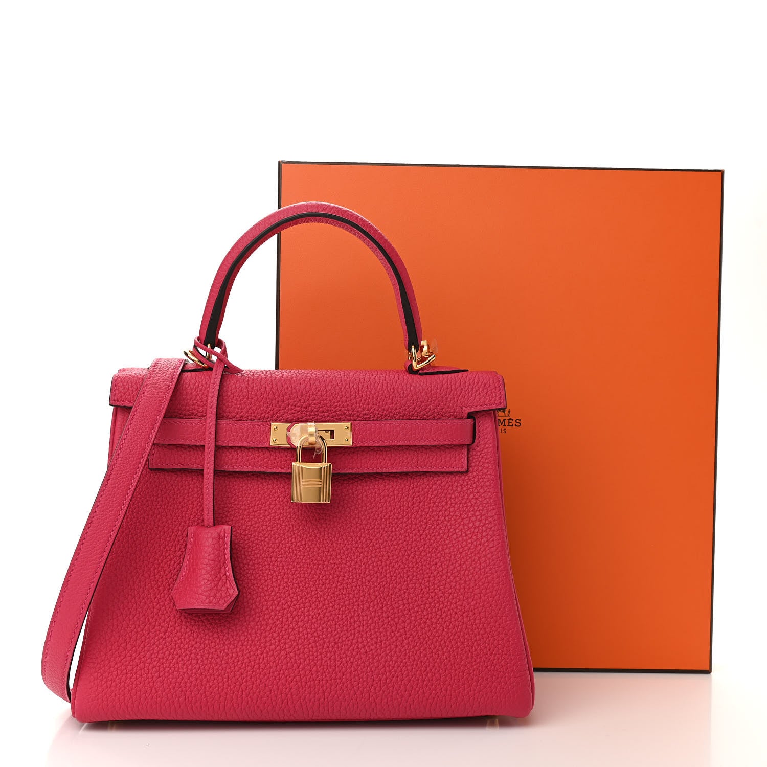 Hermes Togo Kelly Retourne 25 Framboise 11 of 11