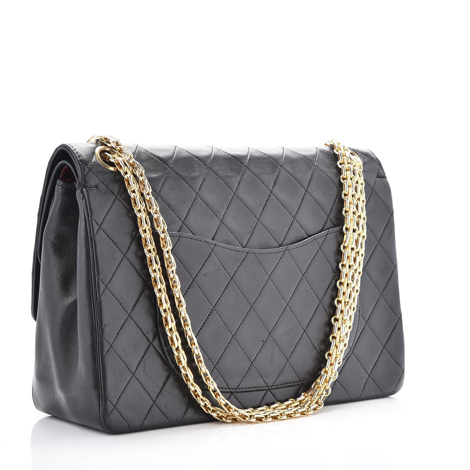 Chanel Lambskin Quilted Medium Bijoux Chain Double Flap Black 4 of 8