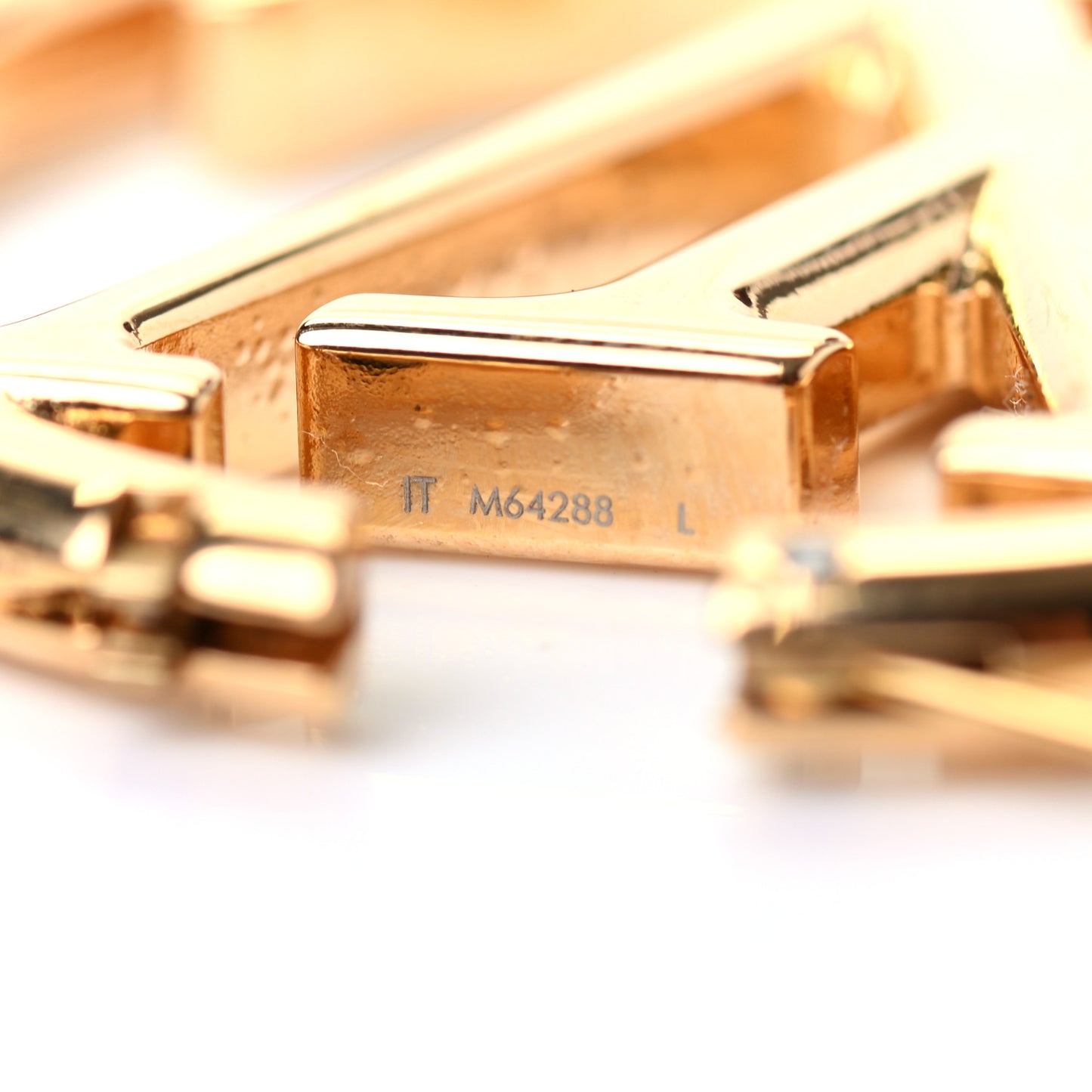 Metal Louise Hoop Earrings Gold