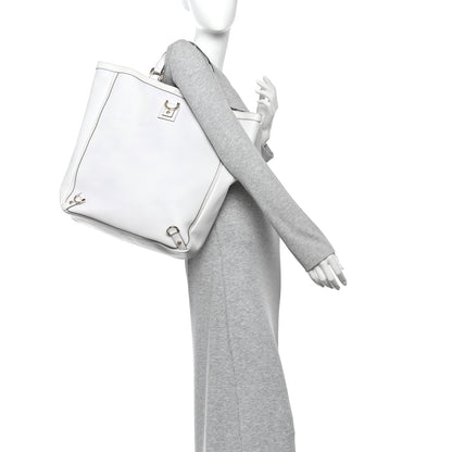 Gucci Textured Calfskin Abbey Tote  White 2 of 11