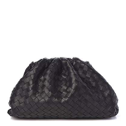 Bottega Veneta Nappa Maxi Intreccio The Pouch Oversized Clutch Black 1 of 8