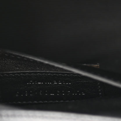 Saint Laurent Calfskin Fringe Small Monogram Satchel Black 8 of 9
