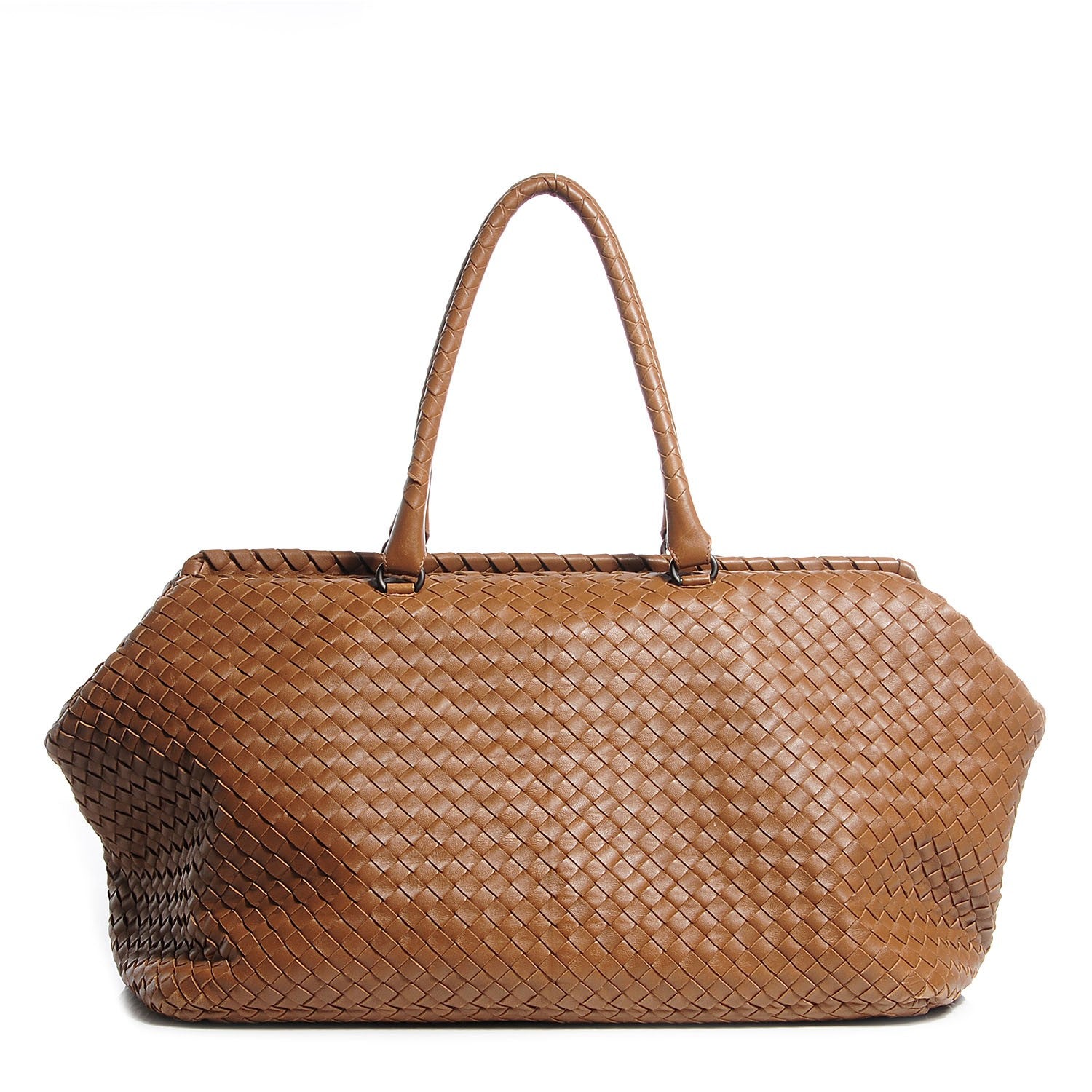 Bottega Veneta Nappa Intrecciato Brick Tote Chene 1 of 8