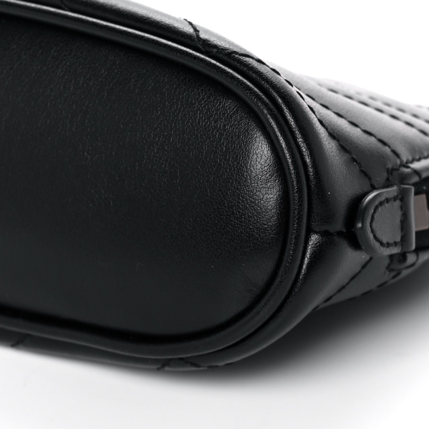 Gucci Calfskin Matelasse GG Marmont Pouch Cosmetic Case Black 9 of 10