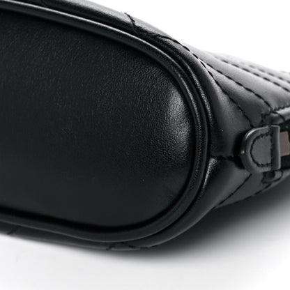 Gucci Calfskin Matelasse GG Marmont Pouch Cosmetic Case Black 9 of 10