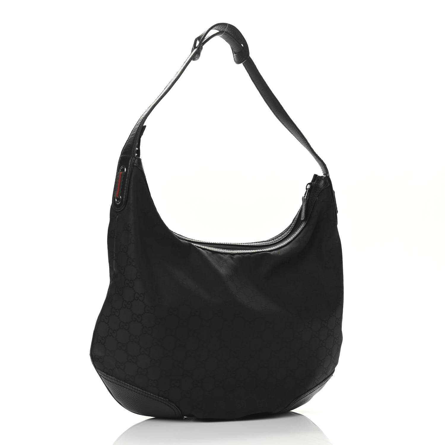 Gucci Nylon Monogram Large Princy Hobo Black 2 of 14