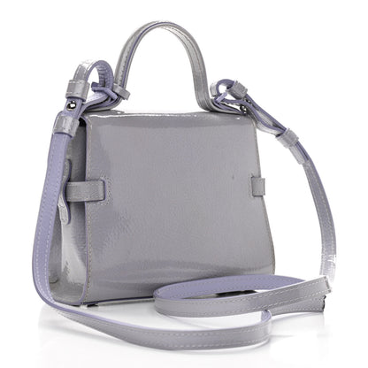 Delvaux Patent Calfskin Micro Tempete Satchel Lilas 3 of 14