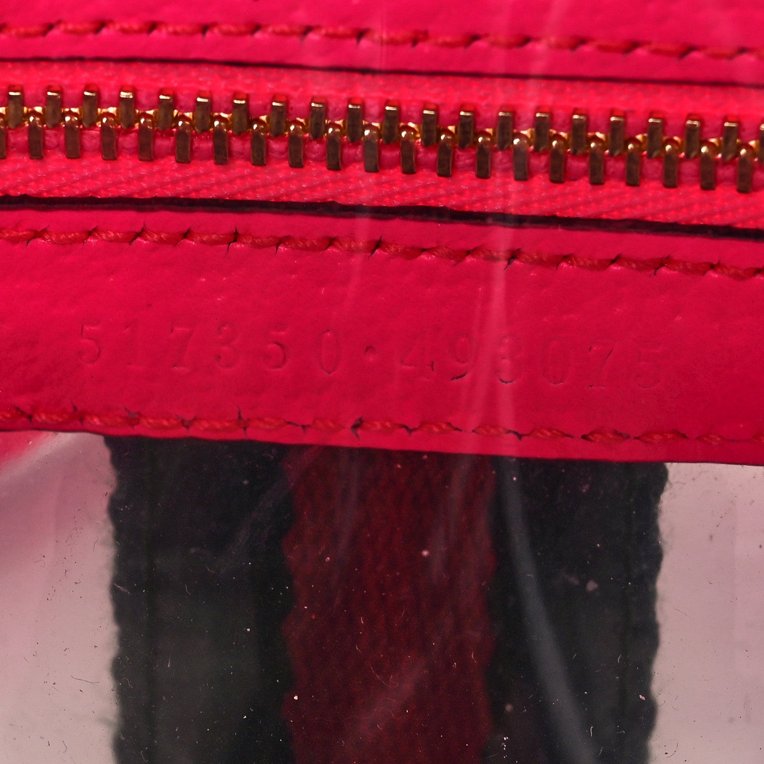 Gucci Vinyl Web Mini Ophidia Transparent Shoulder Bag Fluorescent Fuchsia 7 of 10