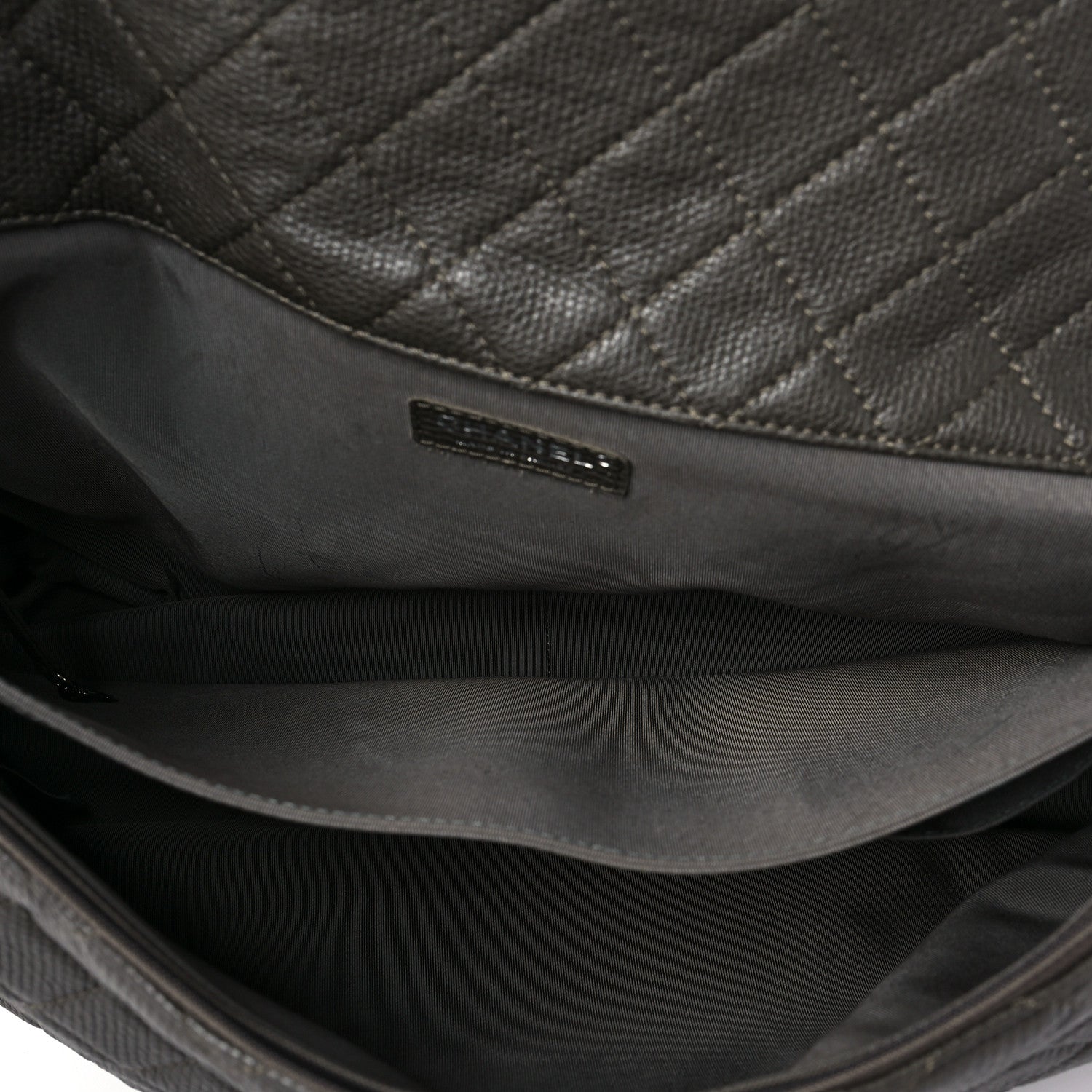 Chanel Calfskin Quilted XXL Travel Flap Bag Khaki 5 of 7