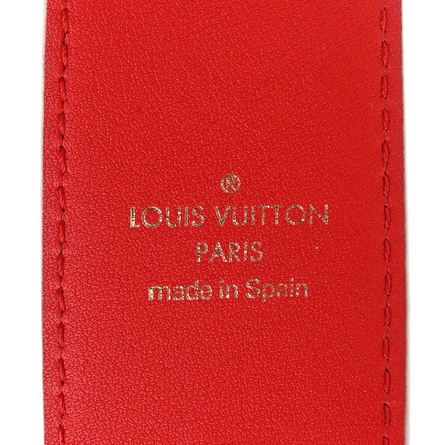 Louis Vuitton Monogram Bandouliere Shoulder Strap Red 3 of 4