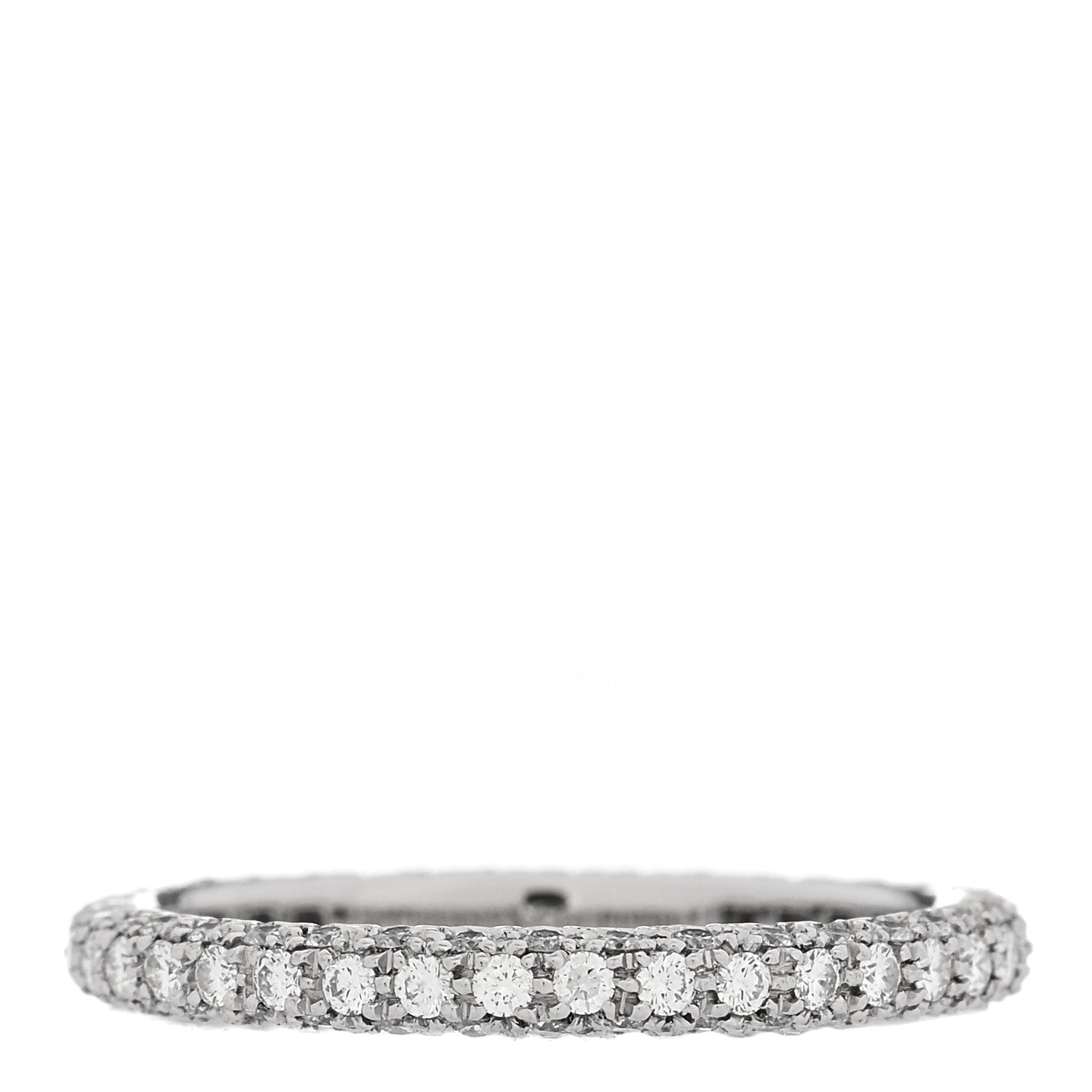 Tiffany Platinum Diamond Etoile Eternity Pave Band Ring 50 5.5 1 of 4
