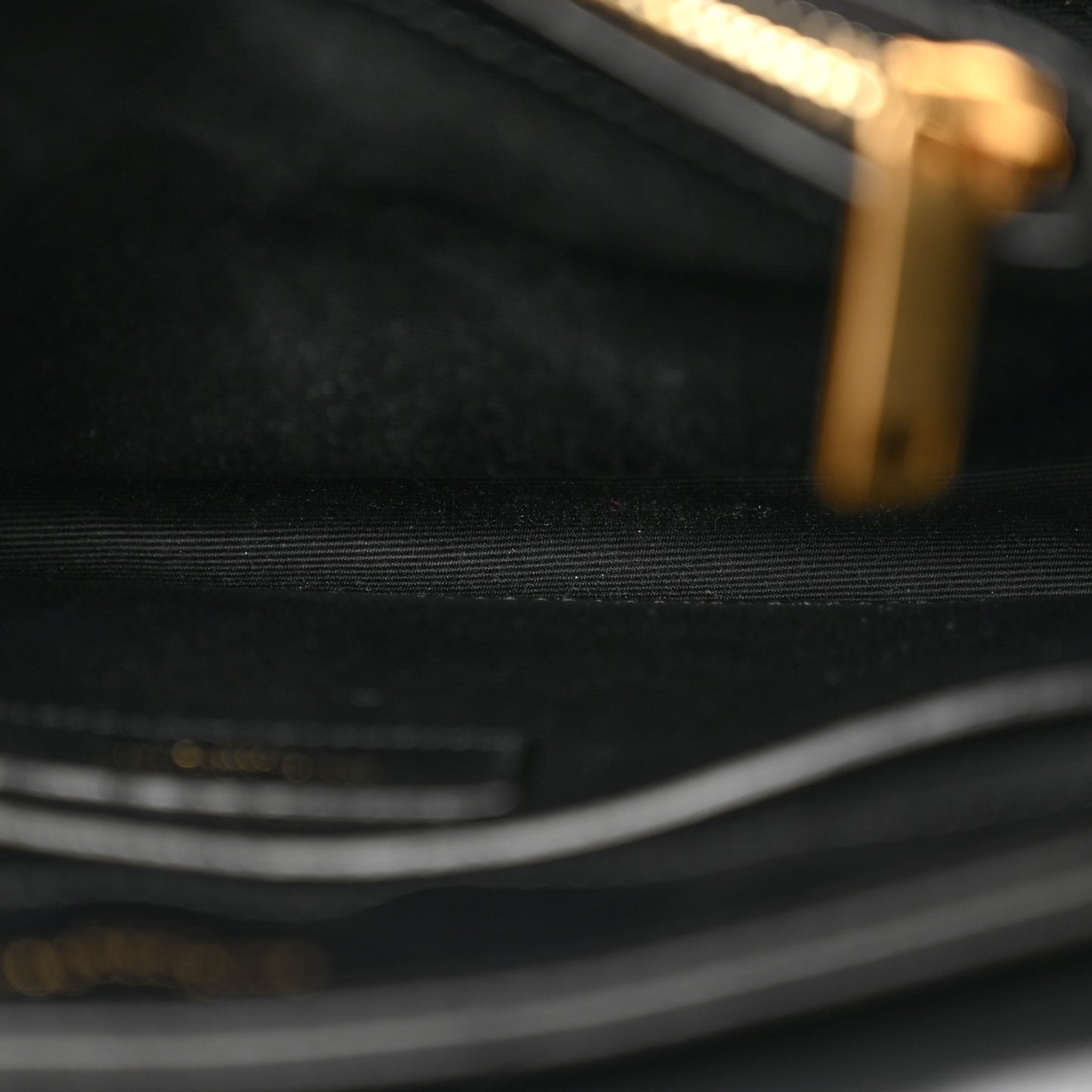 Calfskin Y Quilted Monogram Small Loulou Chain Satchel Black