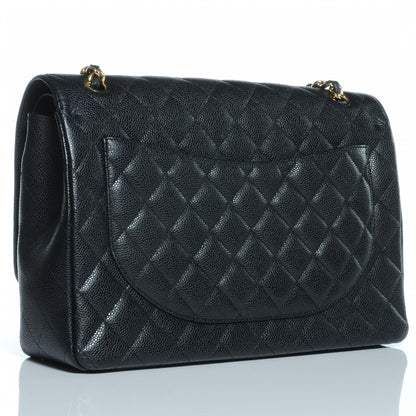 Chanel Caviar Quilted Maxi Double Flap Black 3 of 9