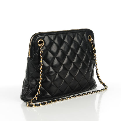 Chanel Lambskin Quilted Shoulder Bag Black 8 of 14