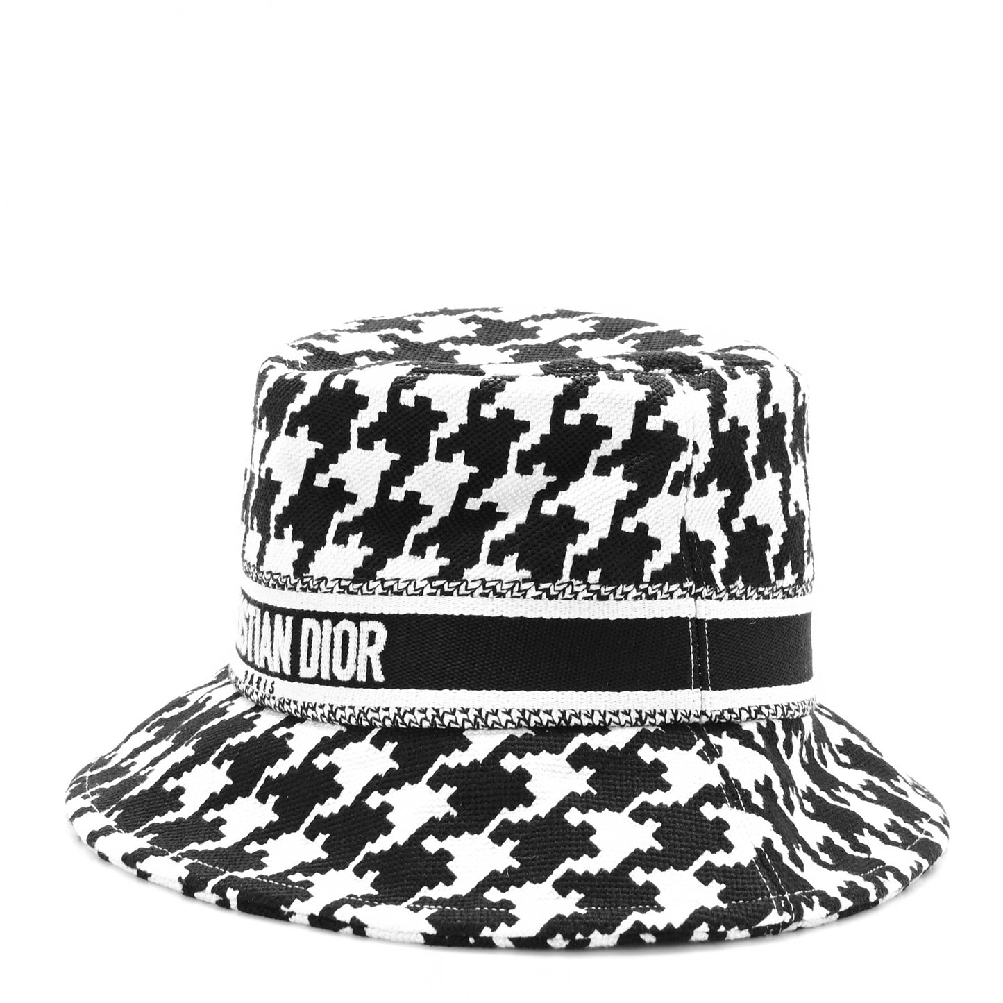 Pied De Poule Bucket Hat 57 Black White