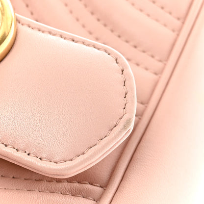 Gucci Calfskin Matelasse Mini GG Marmont Shoulder Bag Perfect Pink 14 of 14