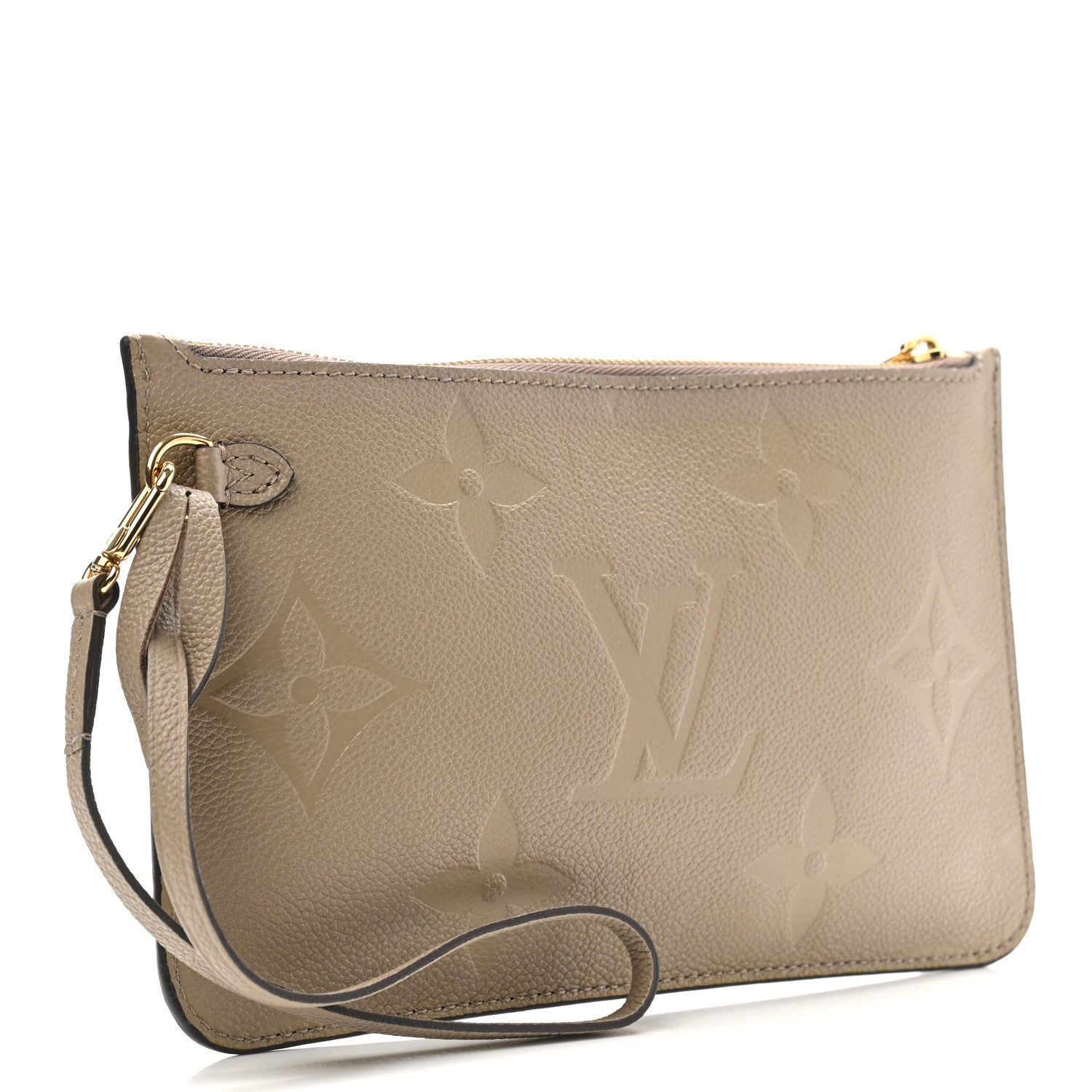 Louis Vuitton Empreinte Monogram Giant Neverfull MM Pochette Tourterelle 3 of 6