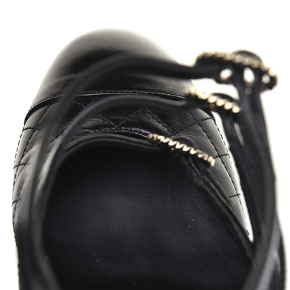 Chanel Calfskin Quilted CC Cap Toe Pumps 41 Black 14 of 20