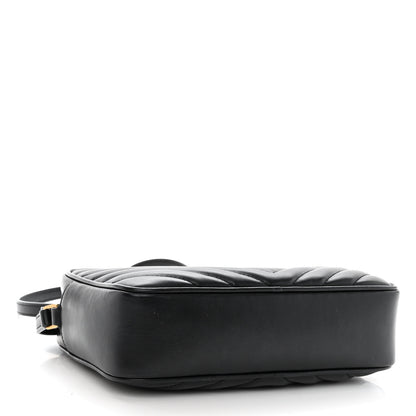 Saint Laurent Calfskin Matelasse Monogram Lou Camera Bag Black 4 of 10
