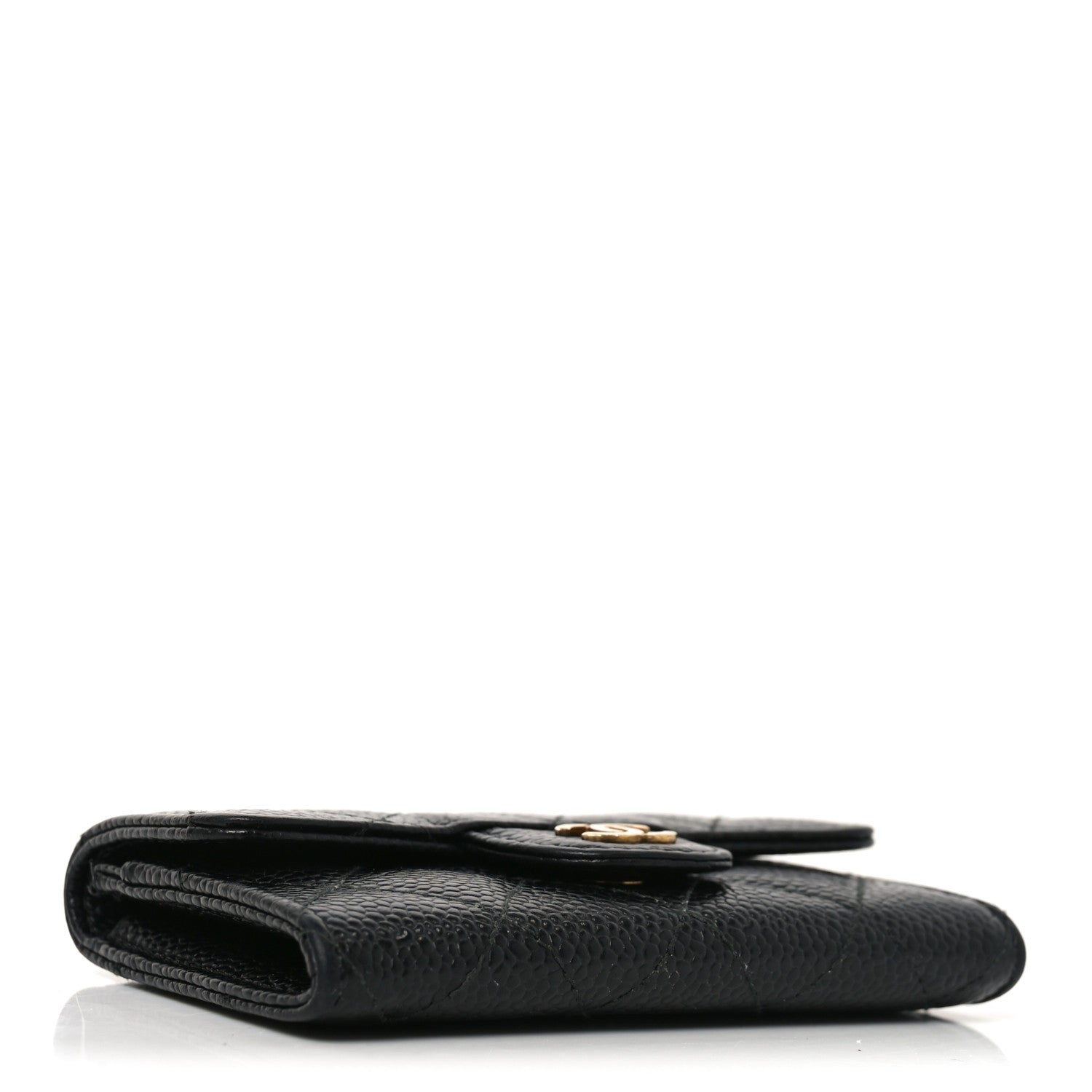 Chanel Caviar Quilted Flap Card Holder Black 4 of 9