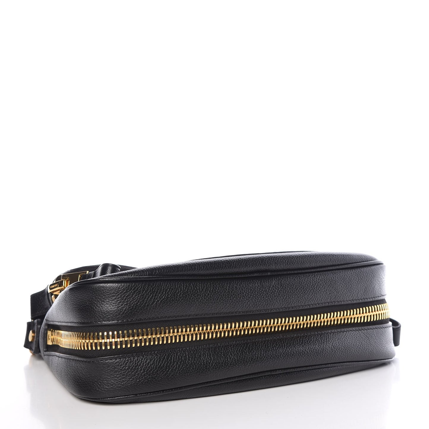 Grained Calfskin Medium Jennifer Crossbody Bag Black