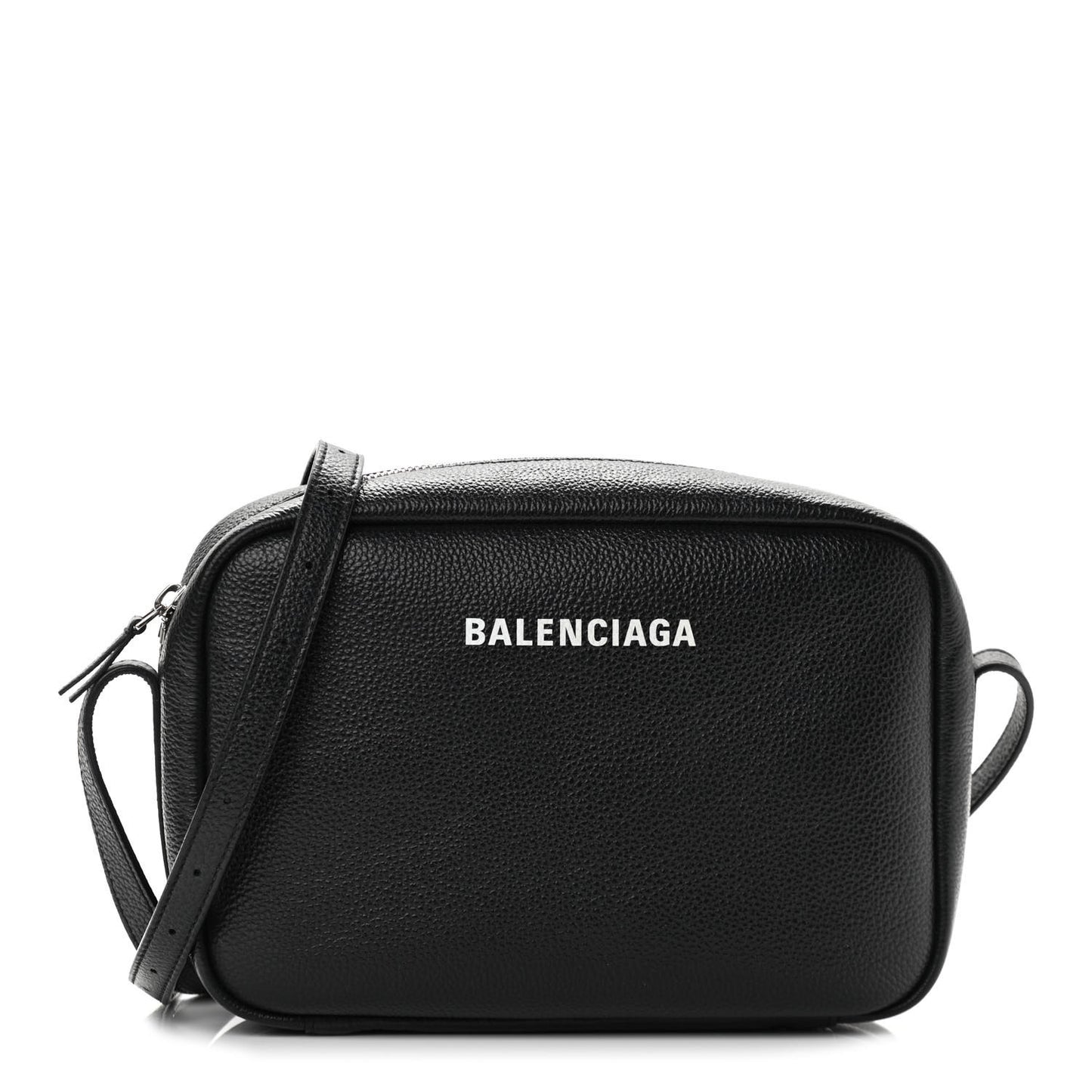 Calfskin Logo M Everyday Camera Bag Black