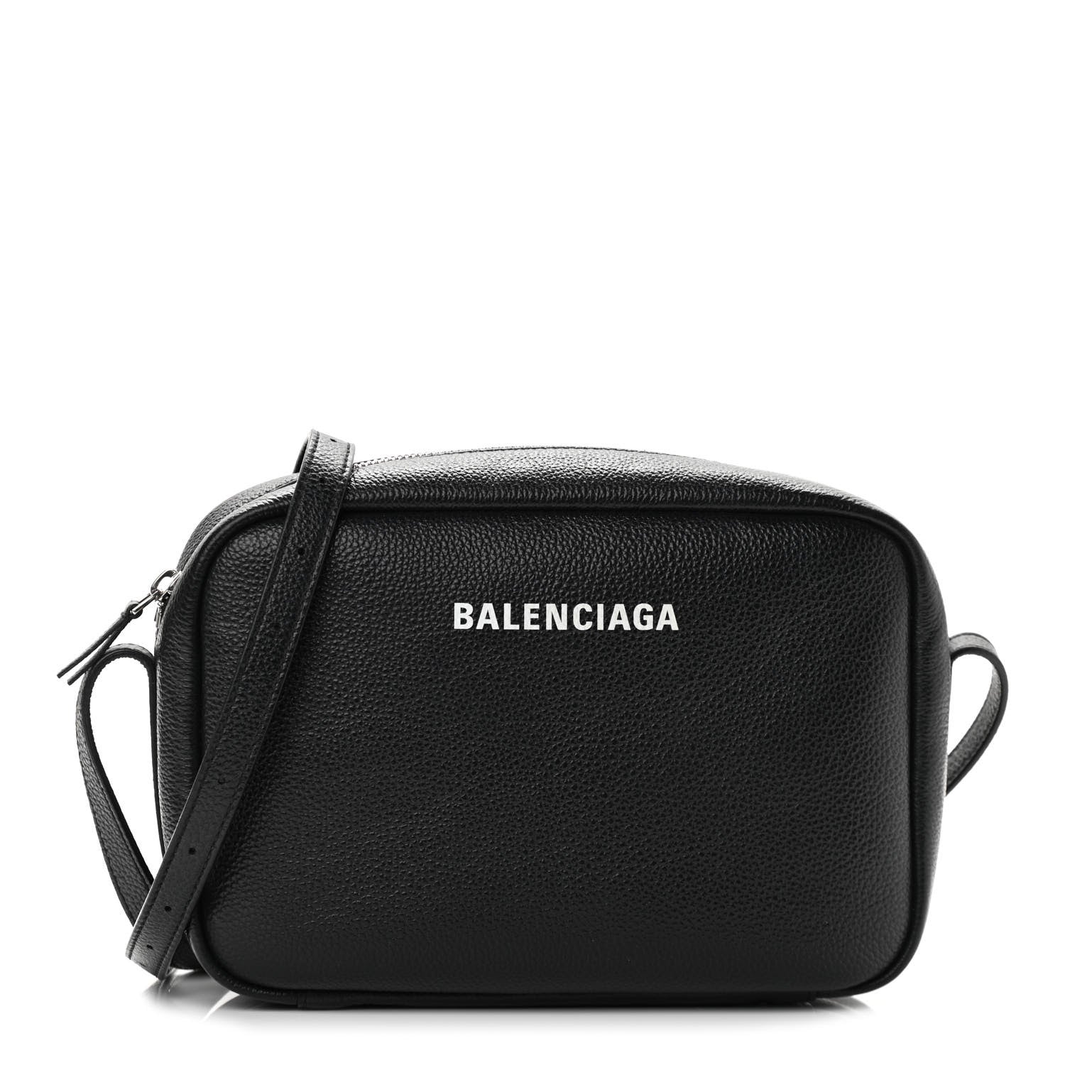 Balenciaga Calfskin Logo M Everyday Camera Bag Black 1 of 10