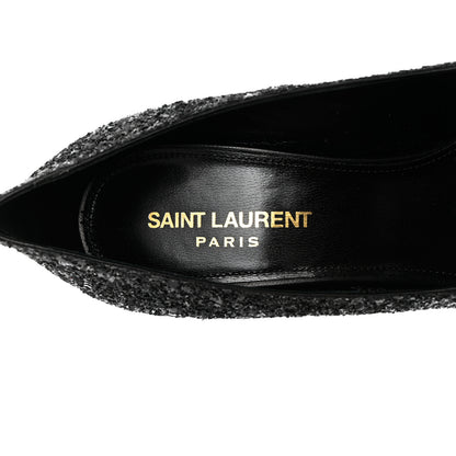 Saint Laurent Glitter Opyum 100 Pumps 37 Black 7 of 9