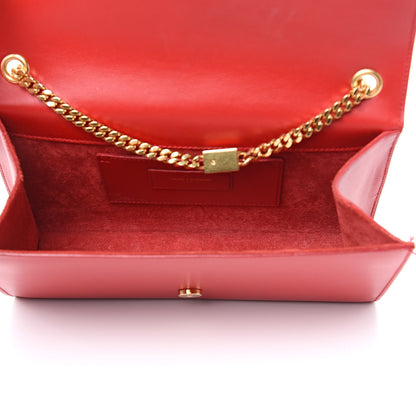 Saint Laurent Smooth Calfskin Medium Classic Monogram Kate Tassel Satchel Lipstick Red 5 of 14
