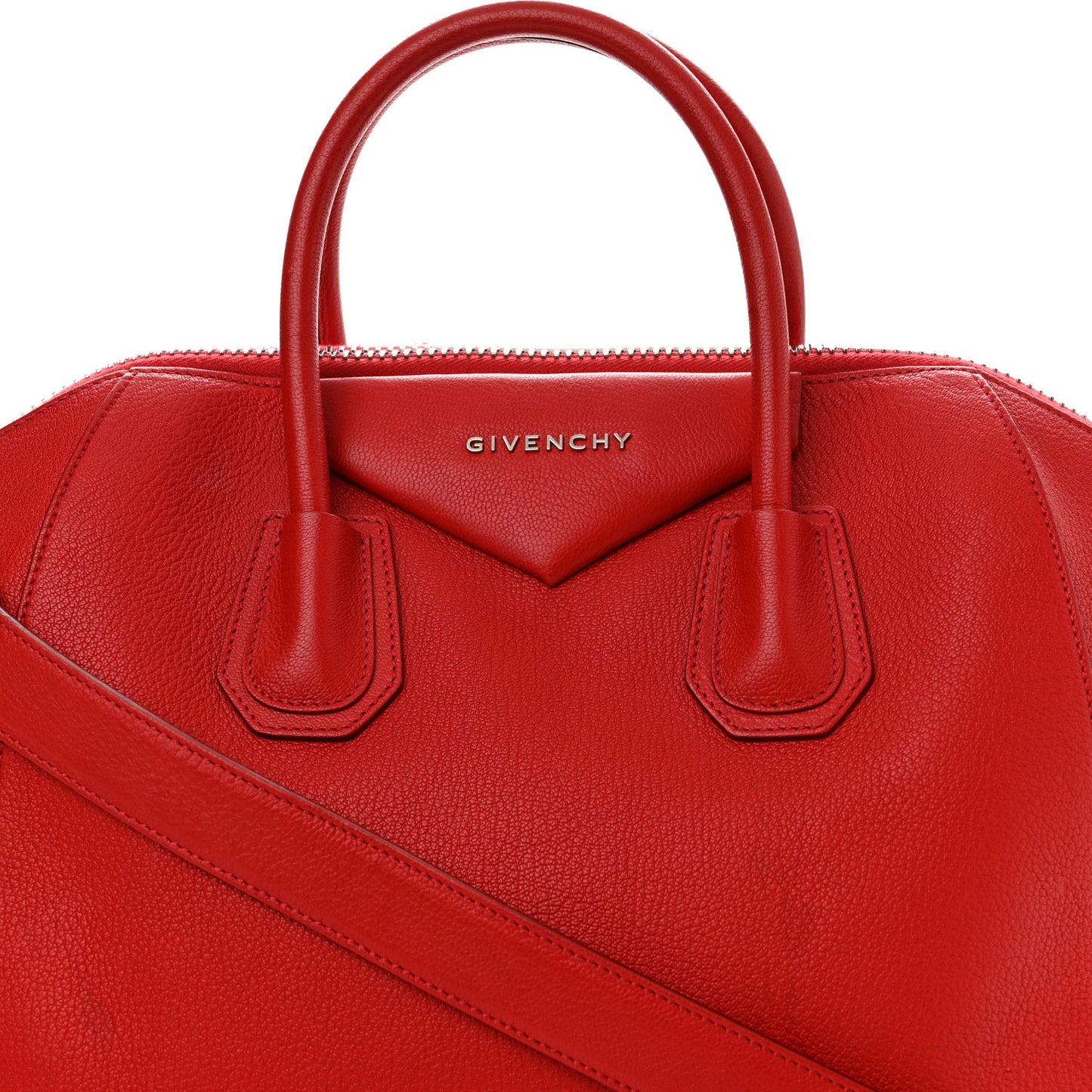 Sugar Goatskin Medium Antigona Red
