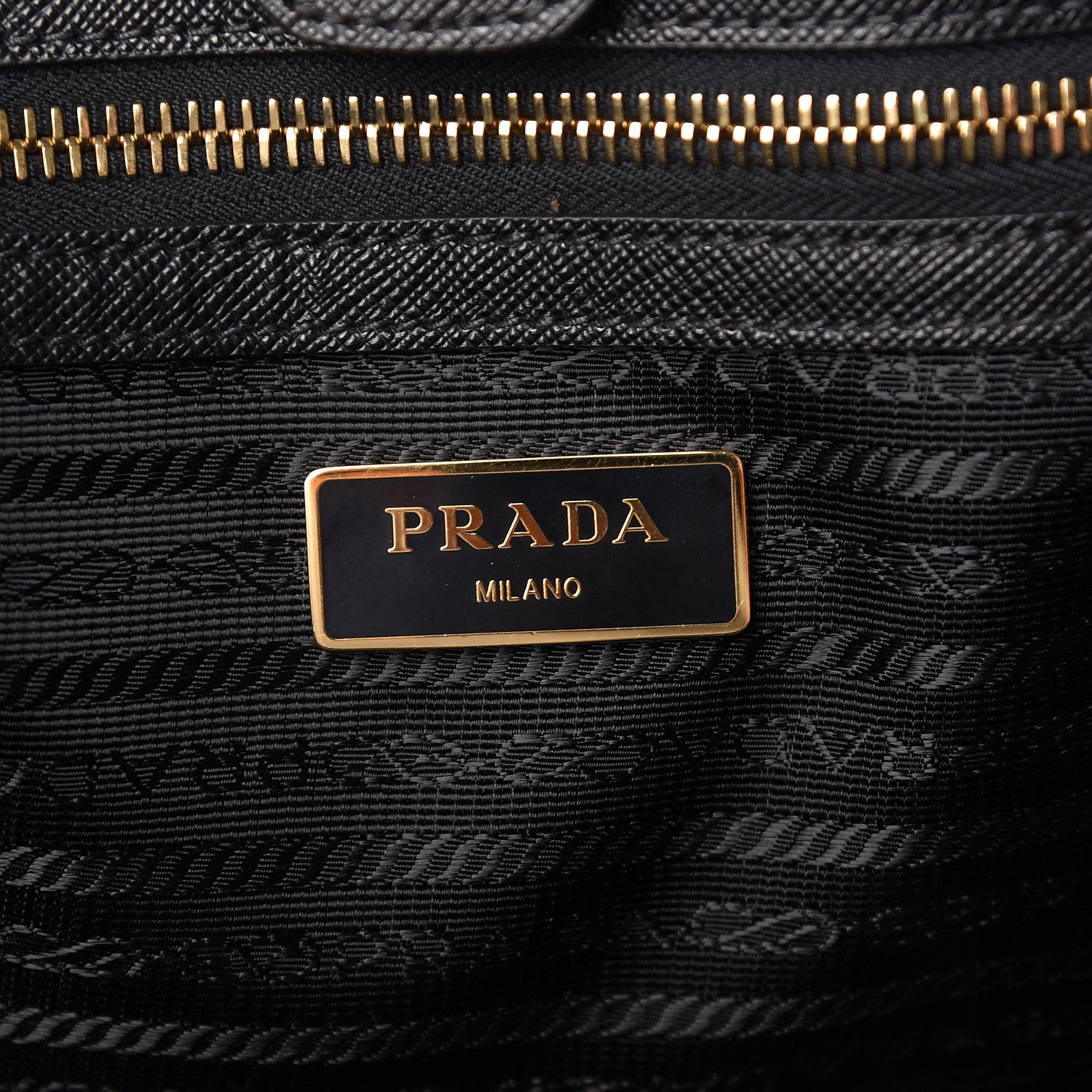 Prada Saffiano Lux Large Tote Black 6 of 10