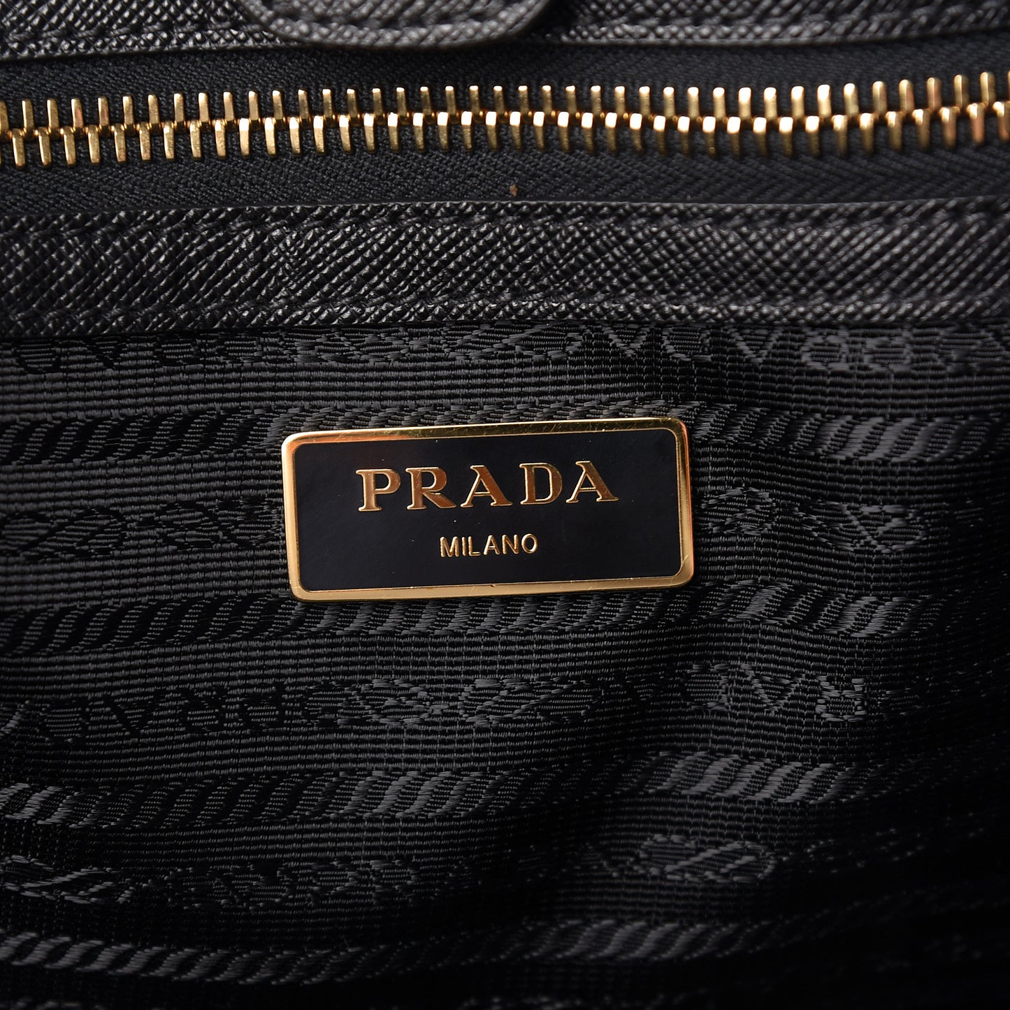 Saffiano Lux Large Tote Black