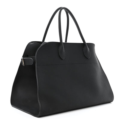 The Row Matte Grained Calfskin Soft Margaux 15 Black 3 of 9