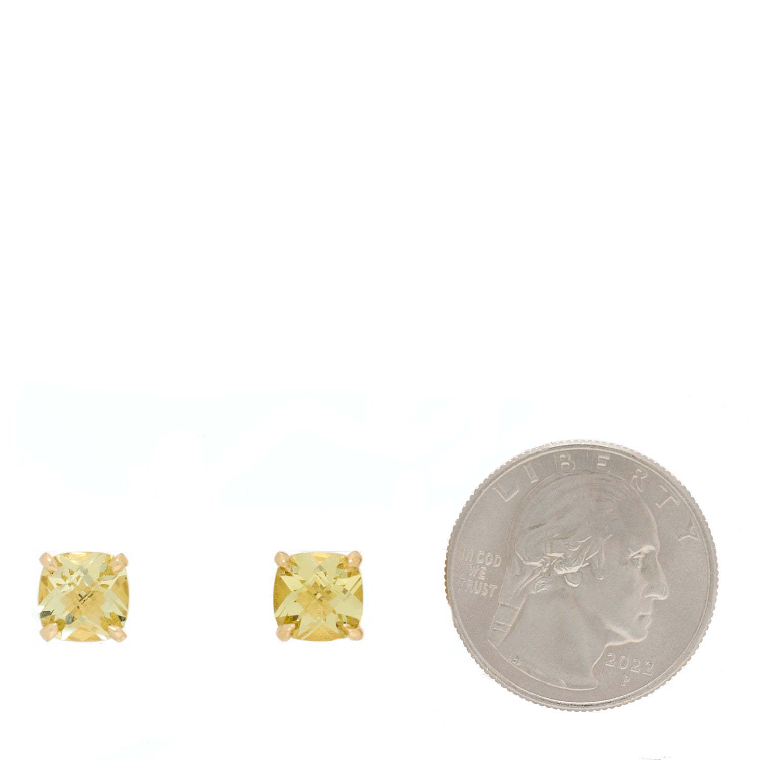 Tiffany 18K Yellow Gold Citrine Sparklers Earrings 2 of 4