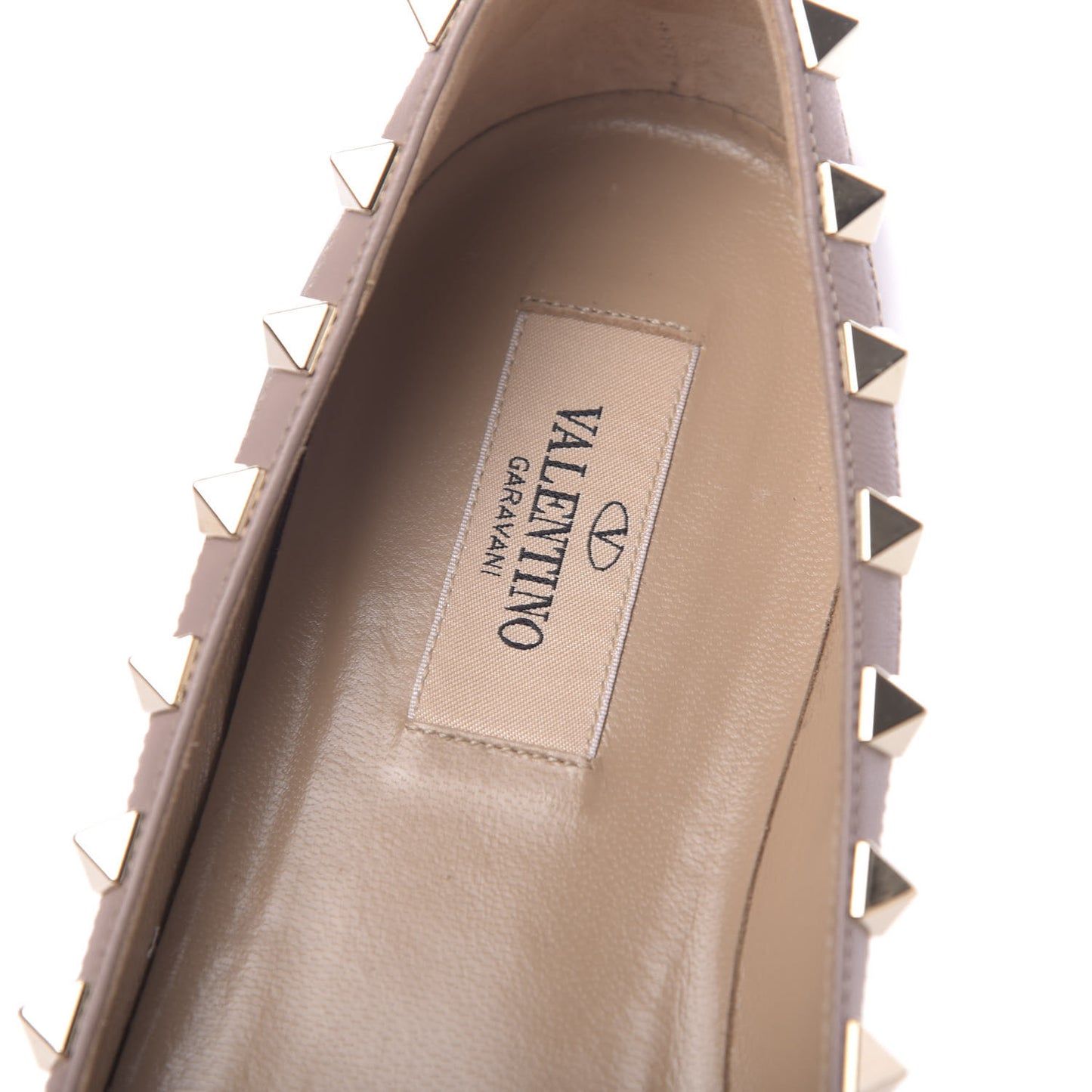 Patent Rockstud Ballerina Flats 37 Poudre