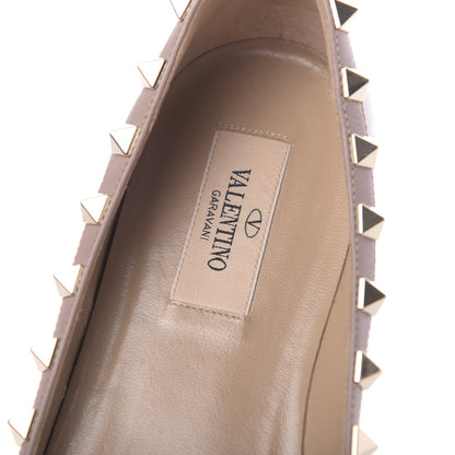 Valentino Garavani Patent Rockstud Ballerina Flats 37 Poudre 6 of 12