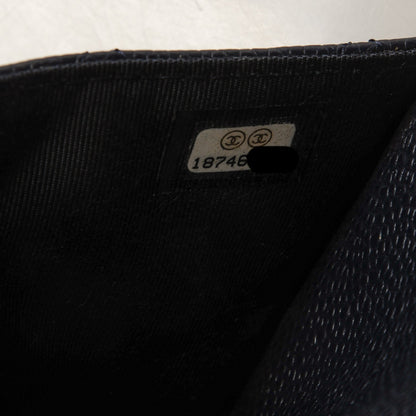 Chanel Caviar Quilted Wallet On Chain WOC Navy 7 of 8