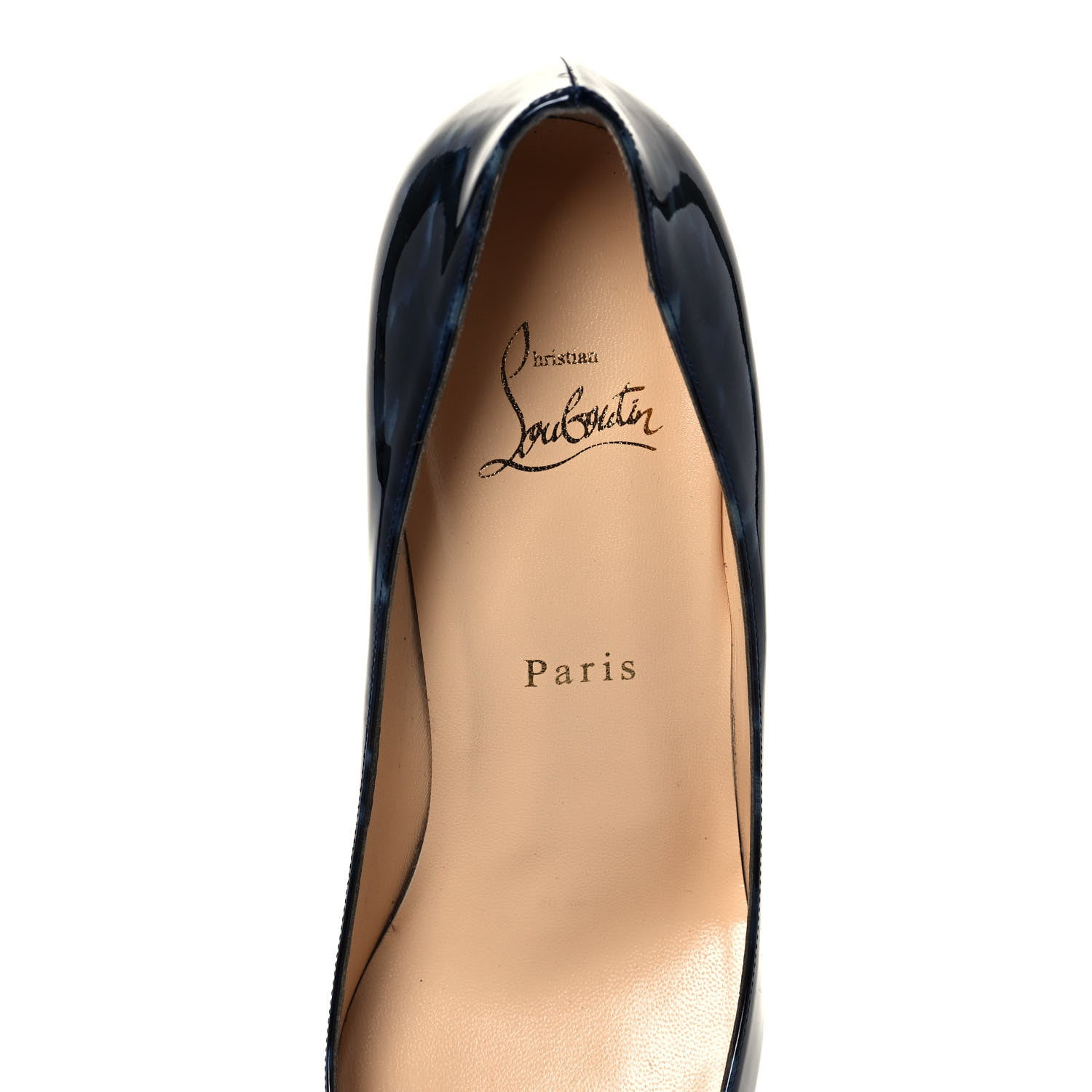 Christian Louboutin Patent Tartaruga Decollete 554 70 Pumps 39.5 Night 7 of 7