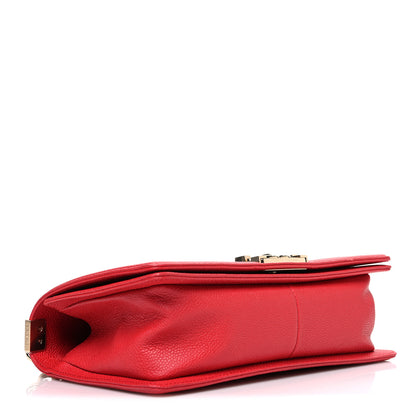 Chanel Caviar Quilted Medium Boy Flap Red 4 of 11