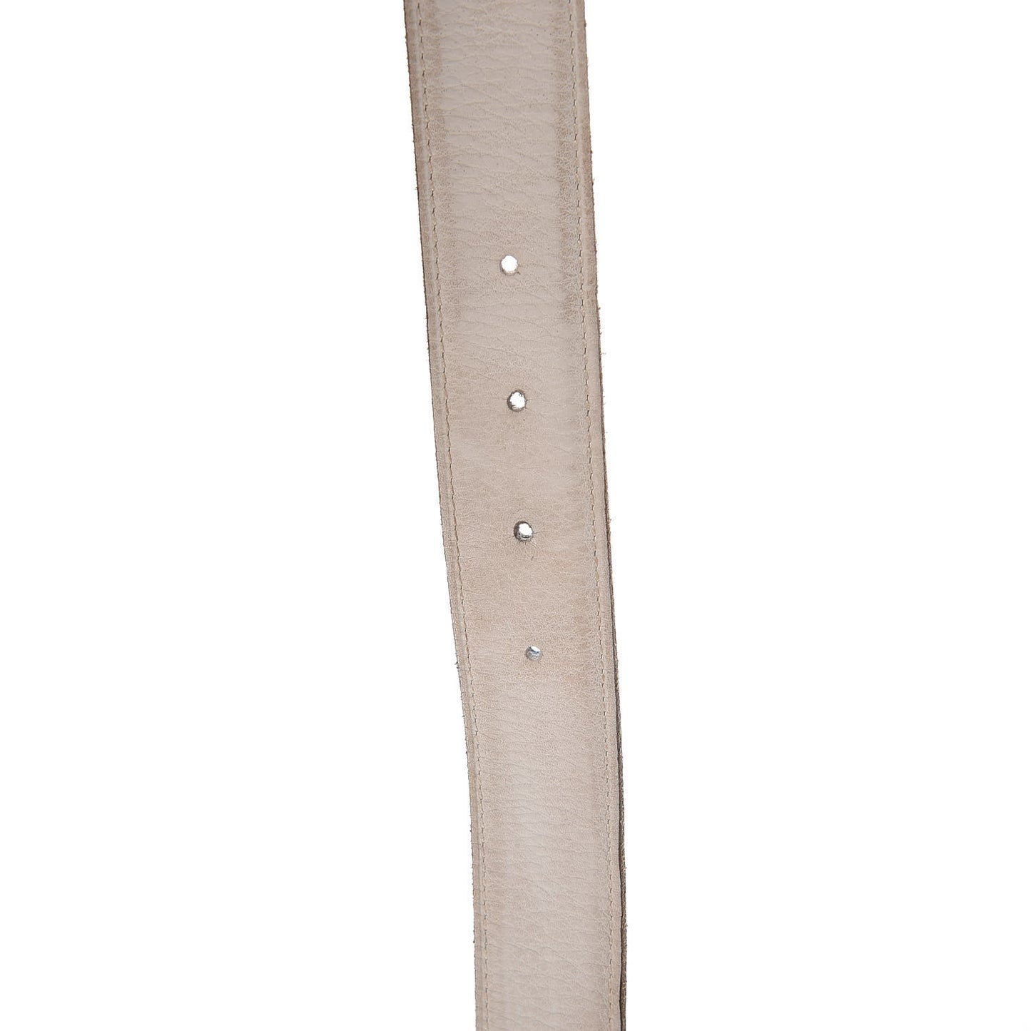 Swift Epsom 32mm H Belt 85 White Blue Jean