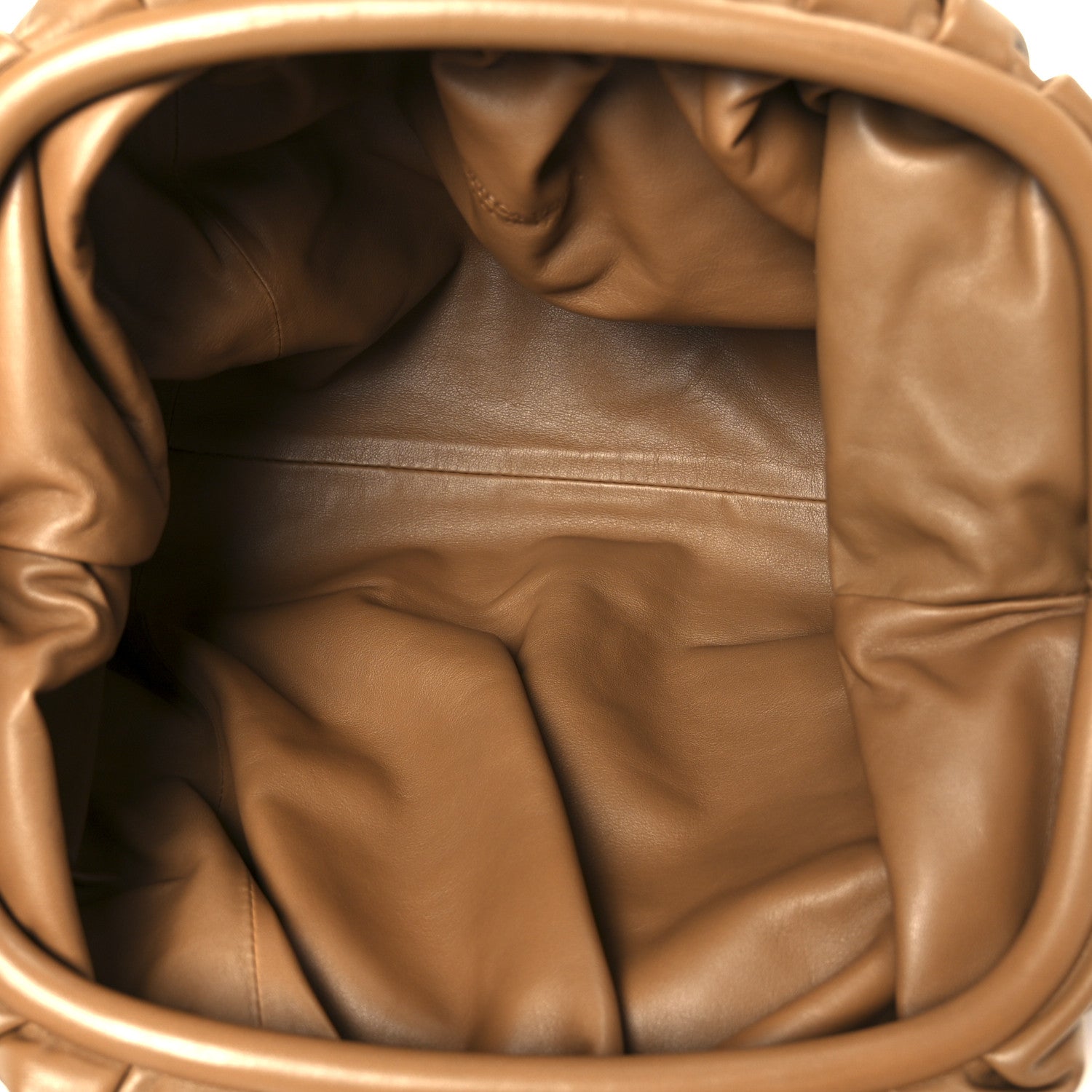 Bottega Veneta Smooth Butter Calf The Pouch Oversized Clutch Teak 5 of 11