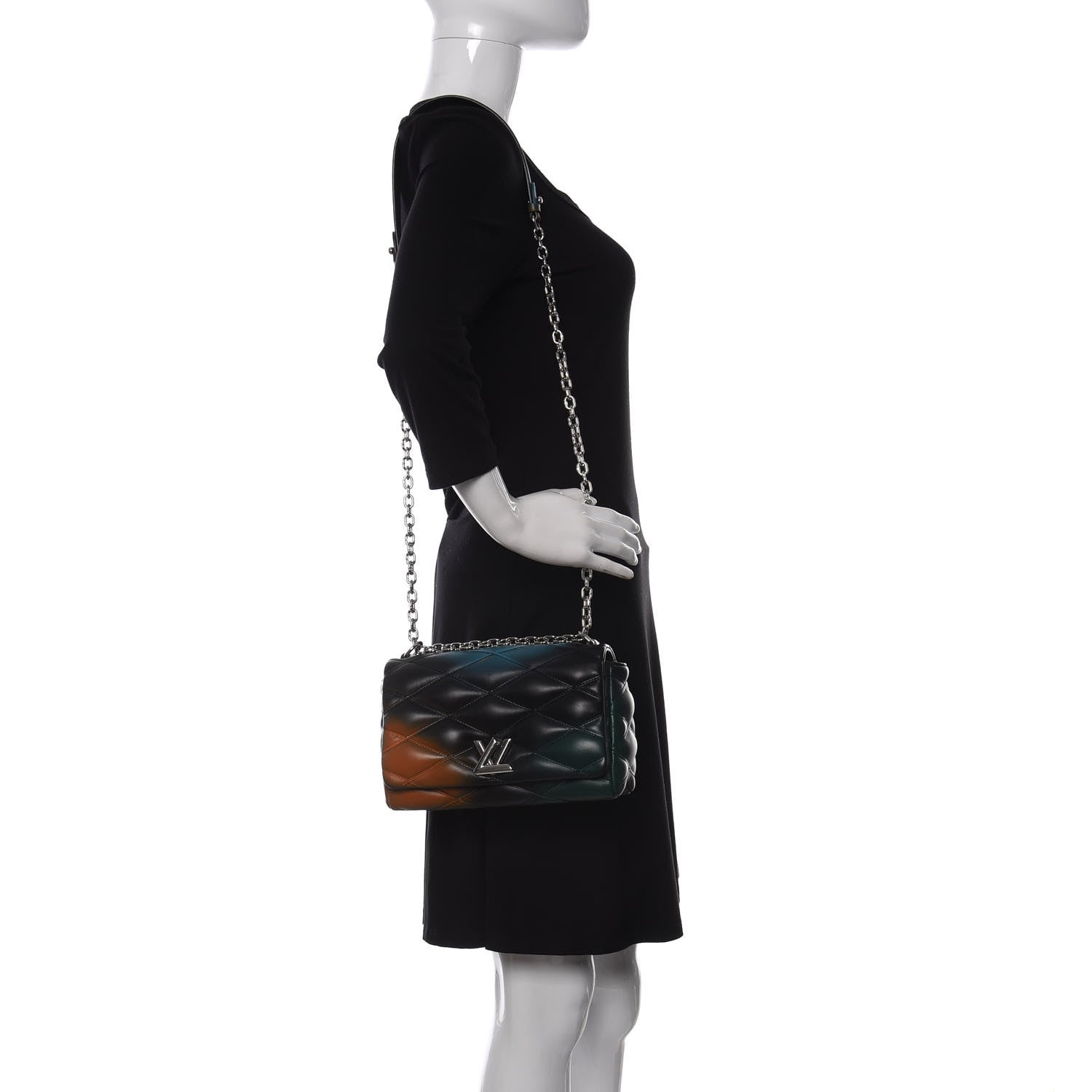 Louis Vuitton Lambskin Malletage GO-14 PM Hologram 2 of 9