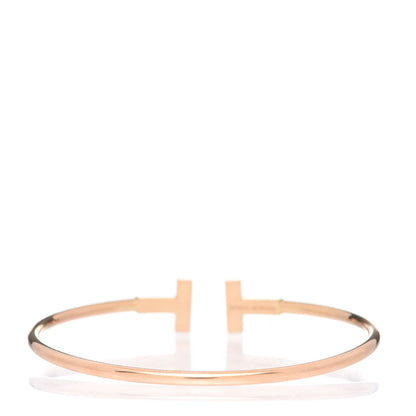 Tiffany 18K Rose Gold T Wire Bracelet 3 of 5