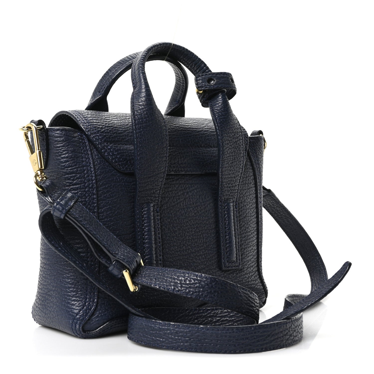 3.1 Phillip Lim Textured Calfskin Mini Pashli Satchel Ink 3 of 10