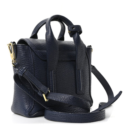 3.1 Phillip Lim Textured Calfskin Mini Pashli Satchel Ink 3 of 10